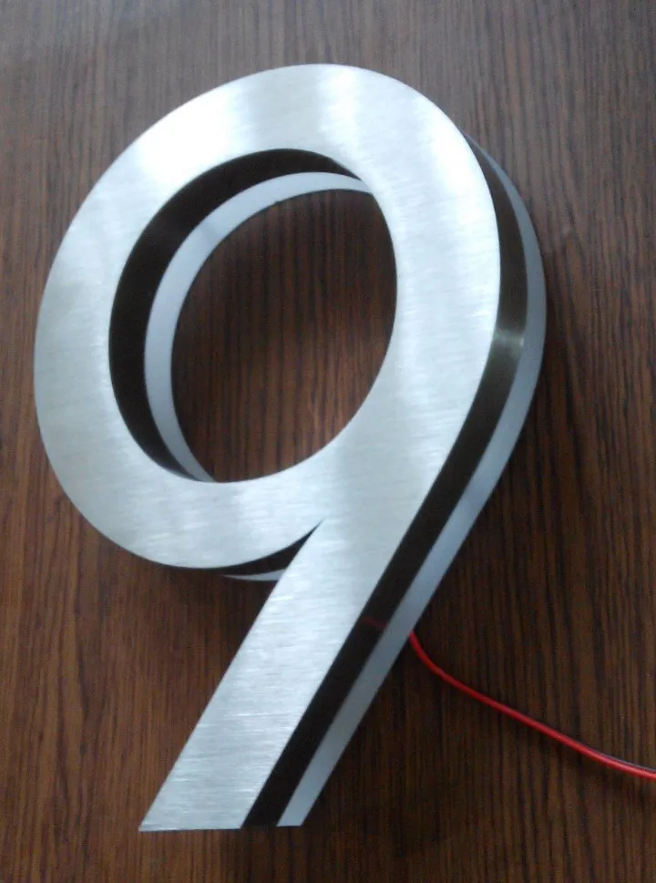 Modern Led House Number 9 Apartment Numbers And Company Name Modern Led House Number 9 Apartment Numbers And Company Name Size H150mm Custom In Door Plates From Home Improvement On Aliexpress