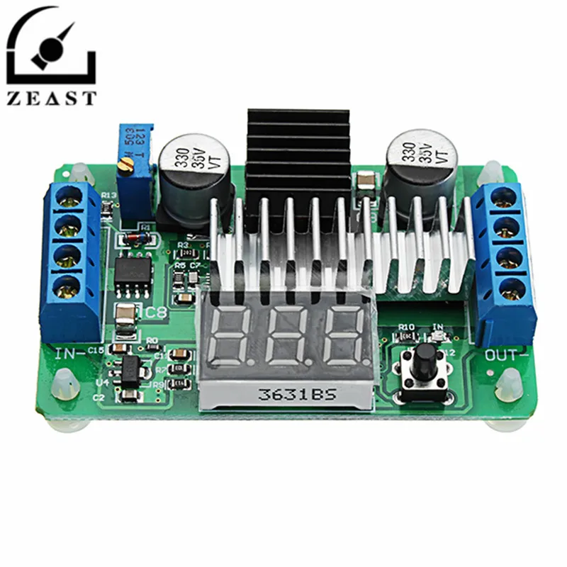 

LTC1871 DC-DC 3.5-30V 6A 100W Adjustable High Power Boost Power Module Step Up Board Converter 2 Way Display LED Voltmeter