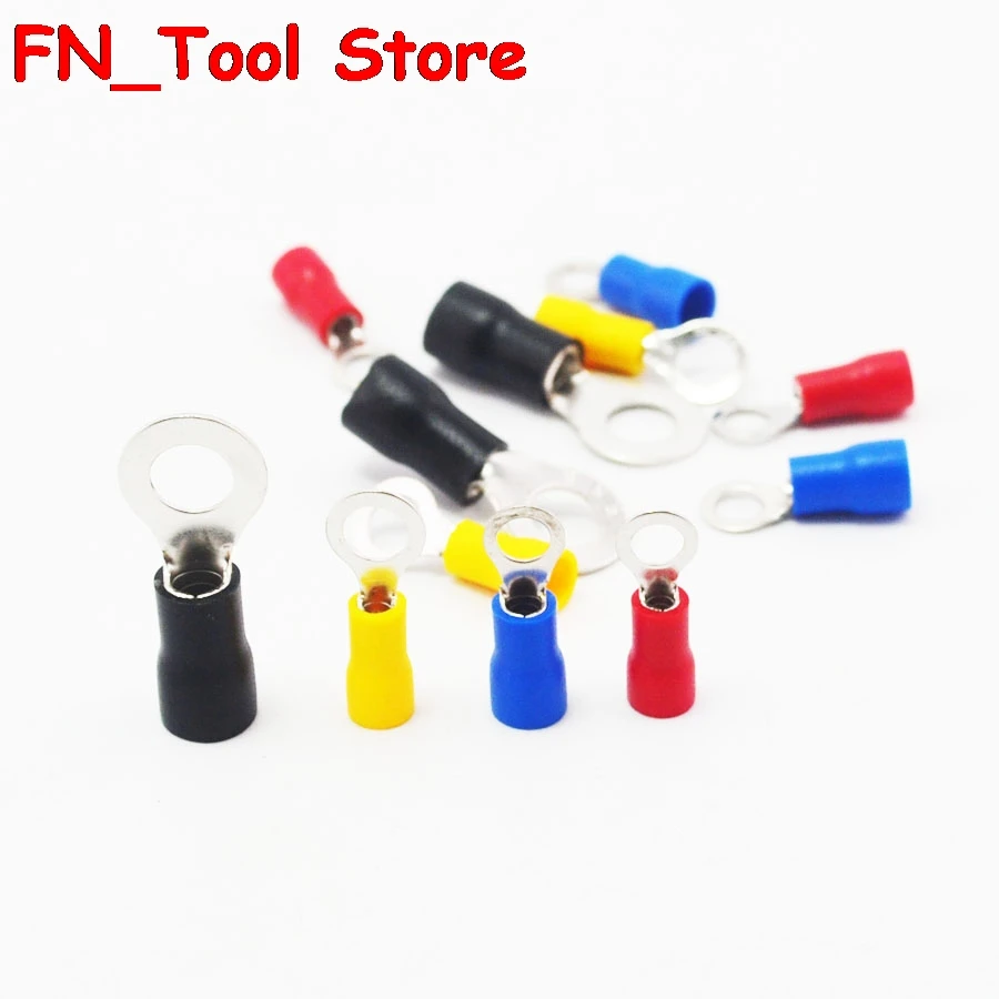 

RV2-6 50PCS/Pack Ring insulated terminal Cable Wire Connector suit 1.5-2.5mm Electrical Crimp Terminal