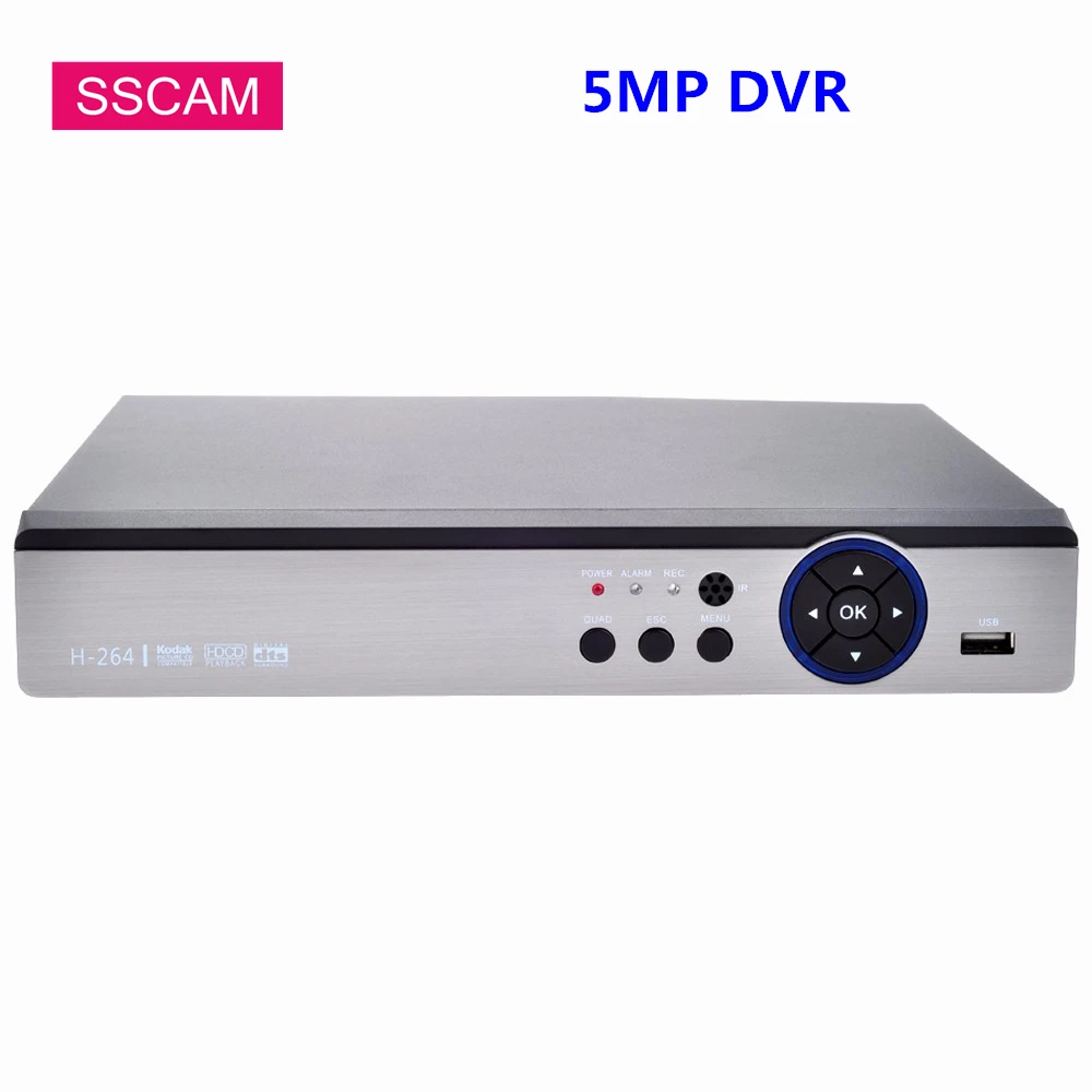 

4Channel 8Channel 5MP AHD DVR Hybrid 5.0 Megapixel Digital Video Recorder NVR for 2MP/4MP/5MP AHD TVI CVI Analog IP Camera PTZ