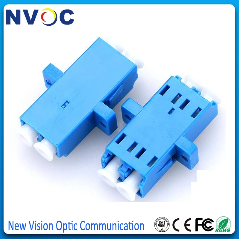 10 pcs LC to LC Singlemode Simplex Coupler Optical Fiber Adapter Connector LC-LC