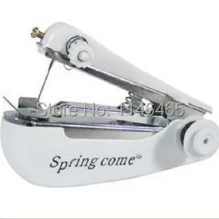 

Free shipping Mini Handheld Portable Clothes Fabrics Sewing Machine #1013