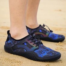 Aqua shoes/Летняя водонепроницаемая обувь; Мужские дышащие пляжные тапочки; женская обувь для плавания; носки для дайвинга; Tenis Masculino