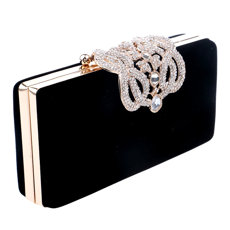  HOT Crown rhinestones evening bags purse clutch evening bags shoulder bag for wedding 