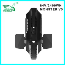 Gotway Monster v3 электрический Одноколесный велосипед Monowheel 2500 Вт углеродный черный 84 в 2400WH