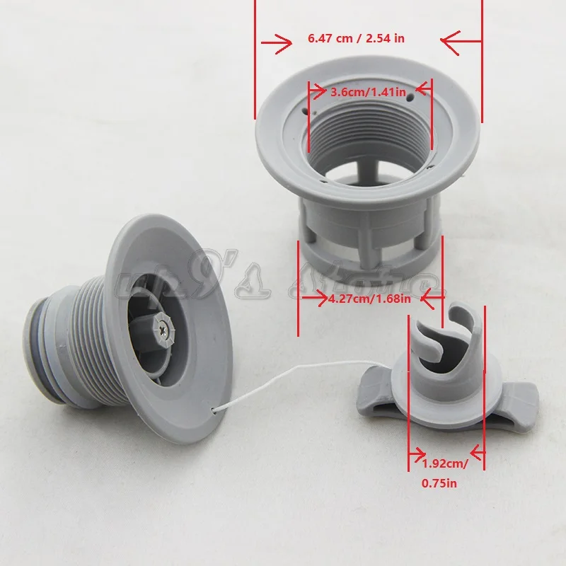 1 шт двойной уплотнитель серый/черный H-R воздушный клапан для надувной лодки плот для шлюпки, байдарки каноэ