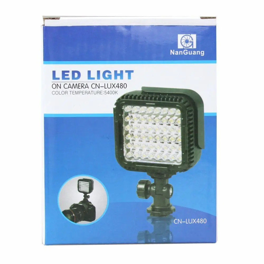 CN-48H Durable 48-LED Video Light with 2 Filters for Camera/Video Camcorder Black CN-48H Durable 48-LED Video Light with 2 Filters for Camera/Video Camcorder Black