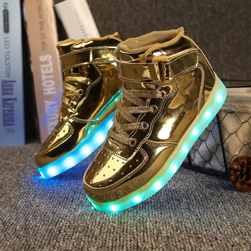 gold light up shoes for adults