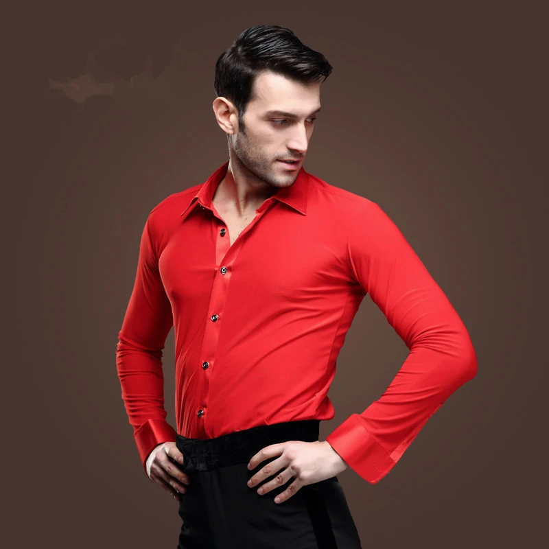 男性ラテン男性大人のラテンダンスシャツメンズシャツラテン服モダンダンスルンバチャチャsamba Jive社交シャツ Latin Dance Shirt Latin Dance Shirts Mendance Shirts Men Aliexpress