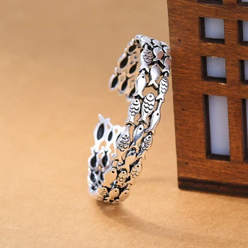 

XIYANIKE Retro Small Fish Bracelet Creative Cute Fish Group Couple Bracelet Bohemian Style For Women Vintage Statement Jewelry