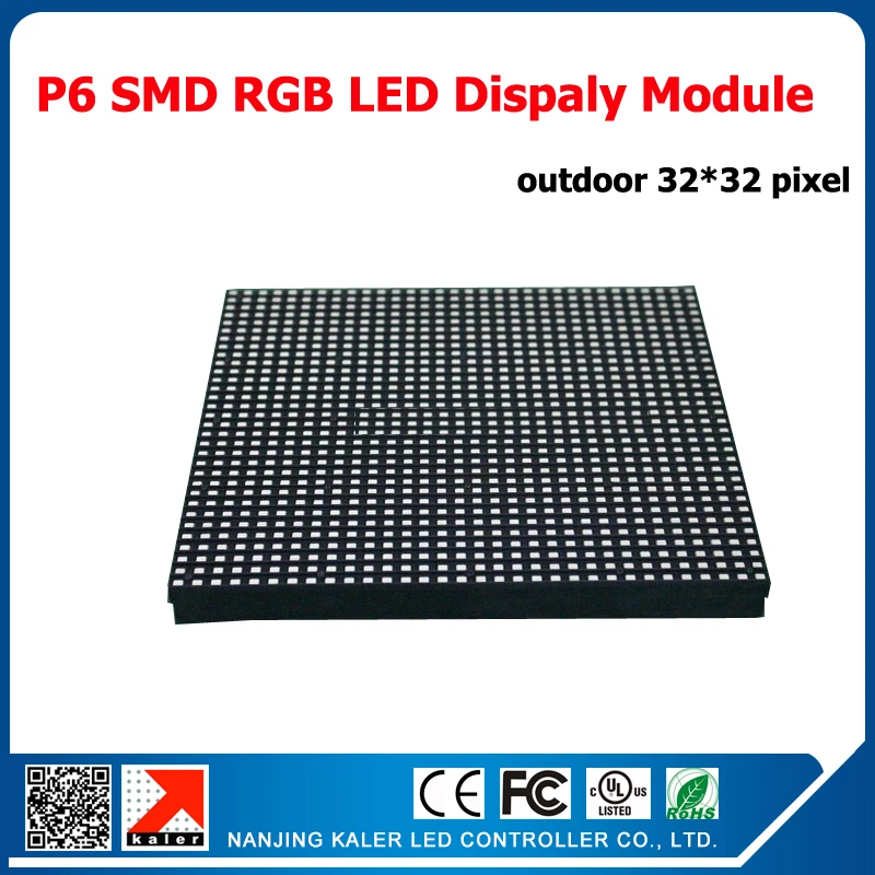

kaler 25pcs one lot 1 square meter led display modules p6 outdoor led panels 32*32pixel 1/8 scan waterproof outdoor p6 led