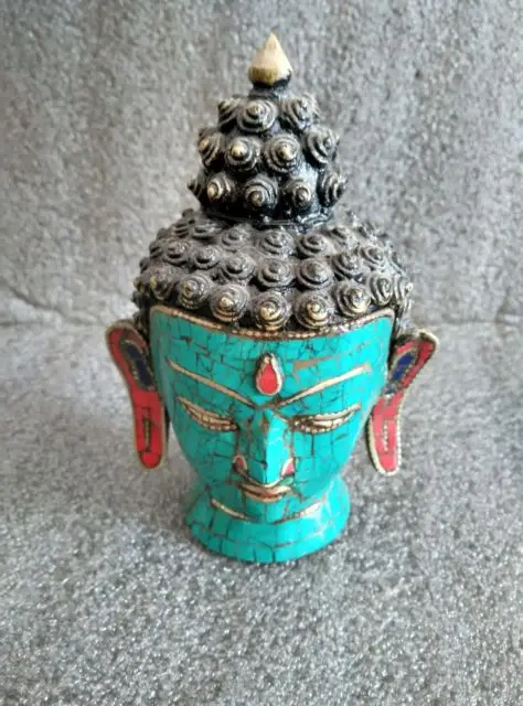 

6.69 inch / Chinese ancient rare cloisonne copper Buddha had strange statue