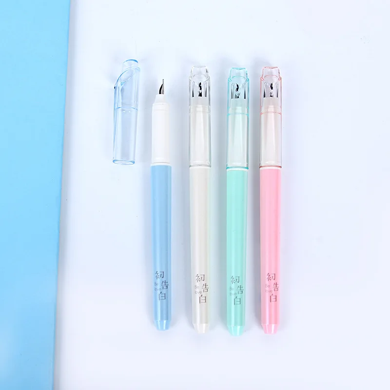Cute Pure Candy Color Erasable Fountain Pen Set Kawaii 0.5mm Meduim
