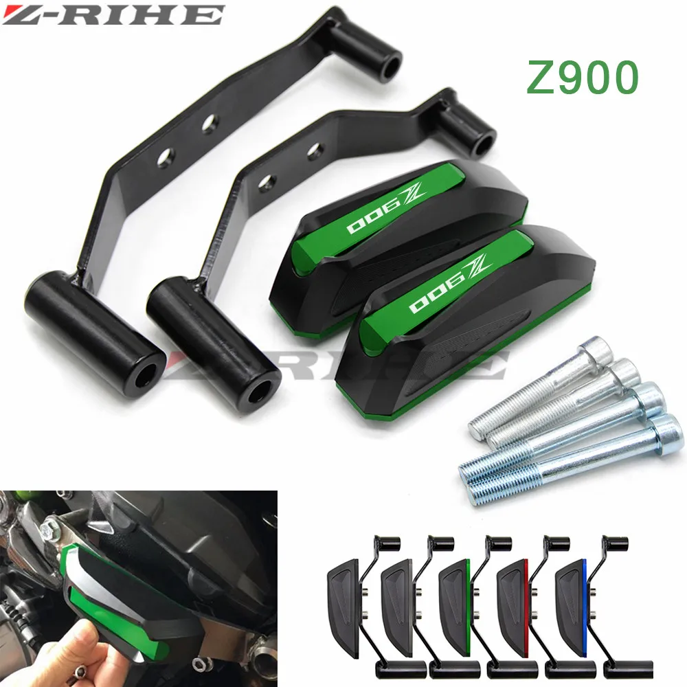 Z900 LOGO Motorcycle Accessoris Z900 Engine Cover Crash Pads Frame Protector Slider For Kawasaki Z900 Z 900 2017 2018