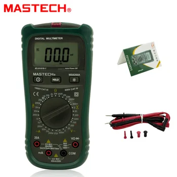 

MASTECH MS8260A Digital Multimeter AC/DC Voltage Current Resistance Meter