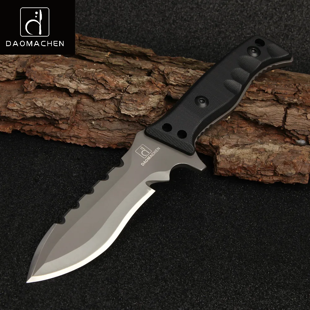 Полный Тан Открытый Тактический нож выживания кемпинг инструменты Коллекция Охотничьих ножей с импортными K оболочка G10 Ручка