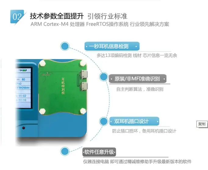 JC CBL-1 mfi-контроллеров идентификации устройства для iPhone с разъёмом Lightning Earpods кабель наушников инструменты для проверки зарядный кабель кабель для передачи данных