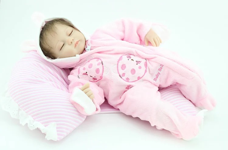 

40 cm NPK Doll bebe reborn Baby 16 inch Lifelike Silicone Limbs Cloth Body baby alive Girl Dolls Kids Birthday Toys Gift
