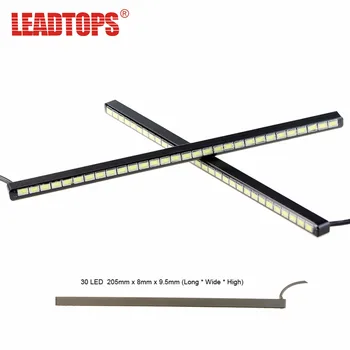 

30LED SMD5630 LED Car DRL Fog Daytime Running Light Ultra-thin Invisible Waterproof LED DRL Strip