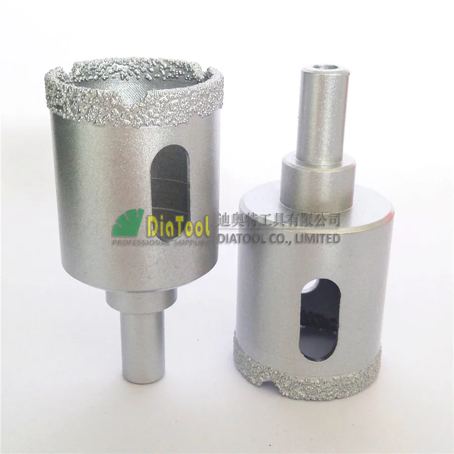 Diatool 2 шт. Dia28mm вакуумной пайки diamond core bits с круглым хвостовиком, сухой или влажной бурения биты Бесплатная доставка-