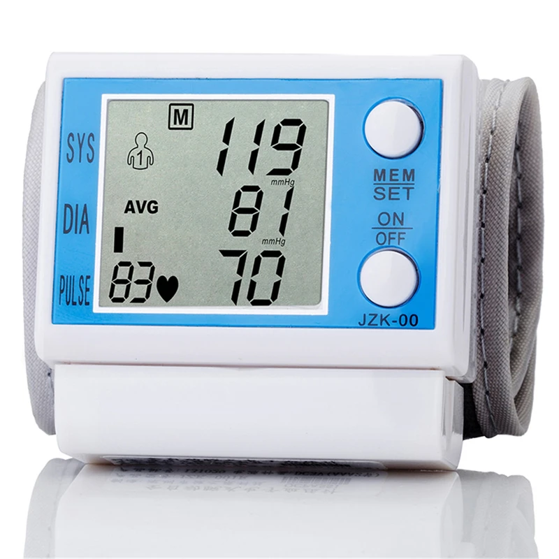 Автоматический LCE цифровой наручный монитор тонометра артериального давления монитор здоровья контроль частоты пульса осциллометрический метод P20