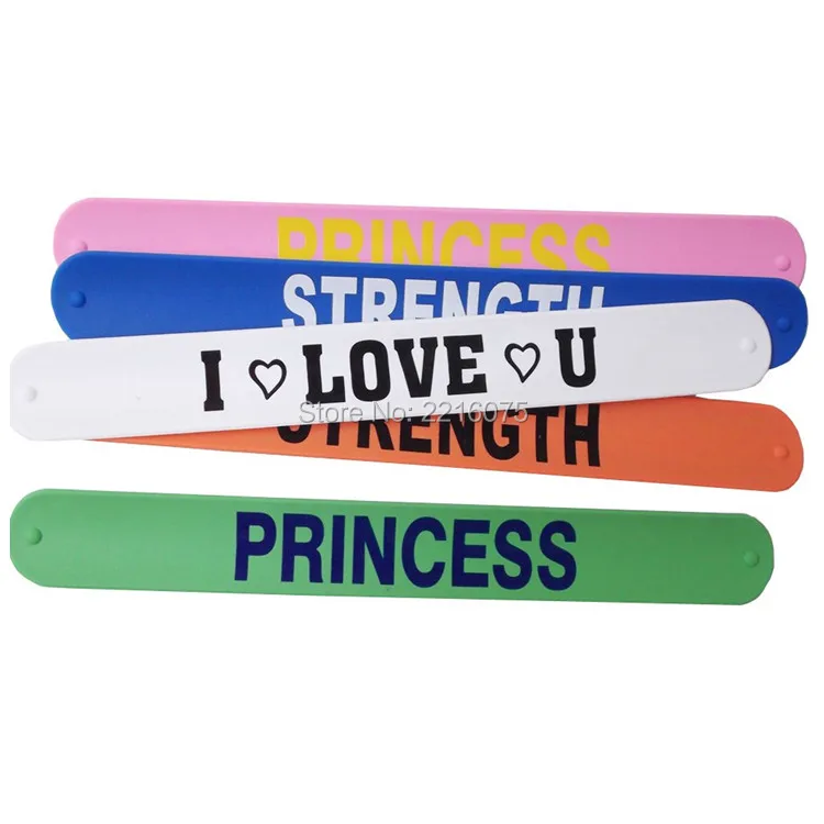 Download 500pcs Sports Princess Strength I Love U Silicone Slap Bracelets Rubber Wristband Free Shipping By Dhl Express Rubber Wristband Bracelet Rubberslap Bracelet Aliexpress
