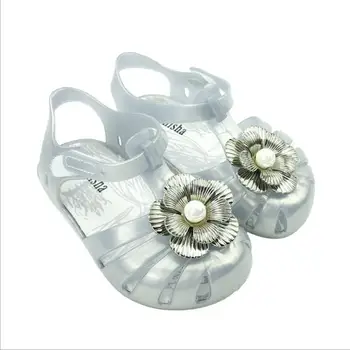 

New Girl Shoes Flower Fantasy Colorful Jelly Shoes Cute Baby Cool Sandals Princess Shoes Size13.5-16.5CM