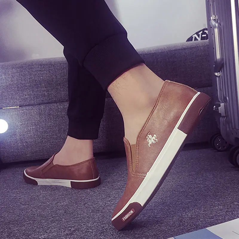 Summer Men Casual Shoes Loafers Breathable Flats Shoes slip on Shallow Comfortable Zapatos Hombre Plus Size 39-45