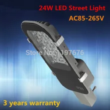 20 шт. 24*1 Вт высокой мощности светодиодные уличные лампы открытый светодиодный уличный свет 12 в 24 В AC85-265V теплый белый/холодный белый Светодиодный уличный свет