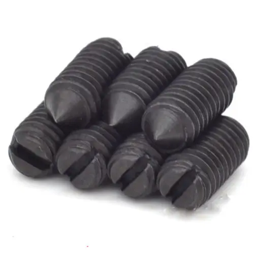 30pcs M2 Slotted Headless Screws Grubs Tip End Tighten Bolts Screw Grub
