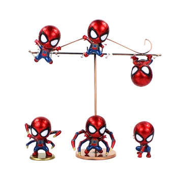 

6 styles 10cm Avengers Infinity War Spiderman Iron Spider PVC Action Figure Collectible Model Toy Car Decoration Doll