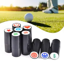 Golf Ball Stamper Stamp Marker Professional Quick Dry Plastic Stamp Impression Seal Marker Print Color Random Golfer Club Gift