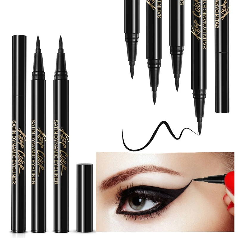 

ROREC Enhanced Liquid Eyeliner Sticker Eye Liner Gel Black Eye Pencil Waterproof Sweat Resist Charming Eyeliner Makeup Cosmetic