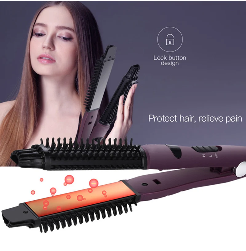 Портативная Расческа для закручивания волос Instyler Ionic Styler Pro 4 инструмента в 1 керамический стайлер блеск выпрямитель для волос и щипцы для завивки волос