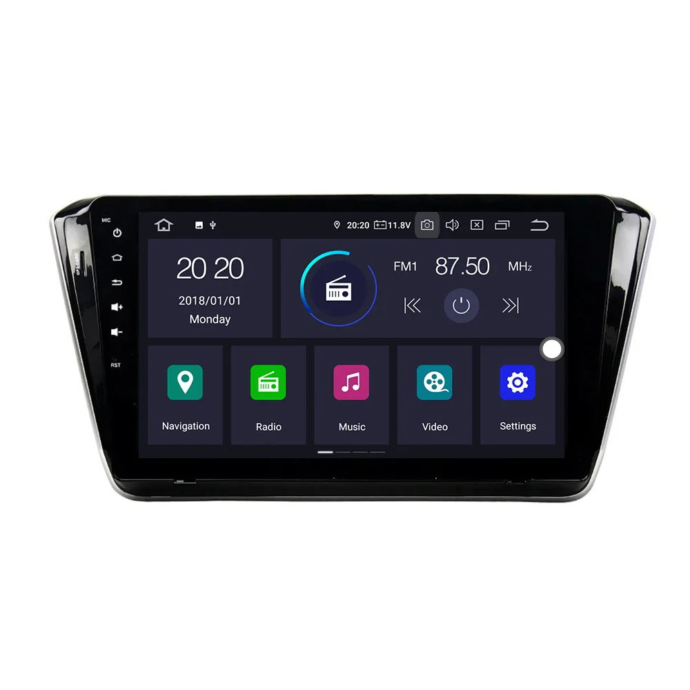 Sale KOOCAVS 10.2" IPS Android 9.0 Car GPS Radio Player for Skoda Superb 2015 2016 2017  with 4GB+64G Multimedia 5