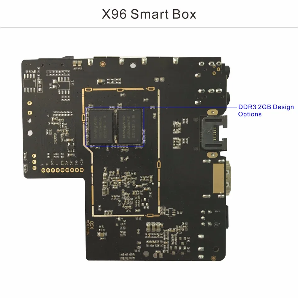 X96 wifi телеприставка 4 K HD 1080 P Smart tv box Android 6,0 развлечения медиаплеер четырехъядерный S905X потоковая сеть 1 ГБ 8 ГБ