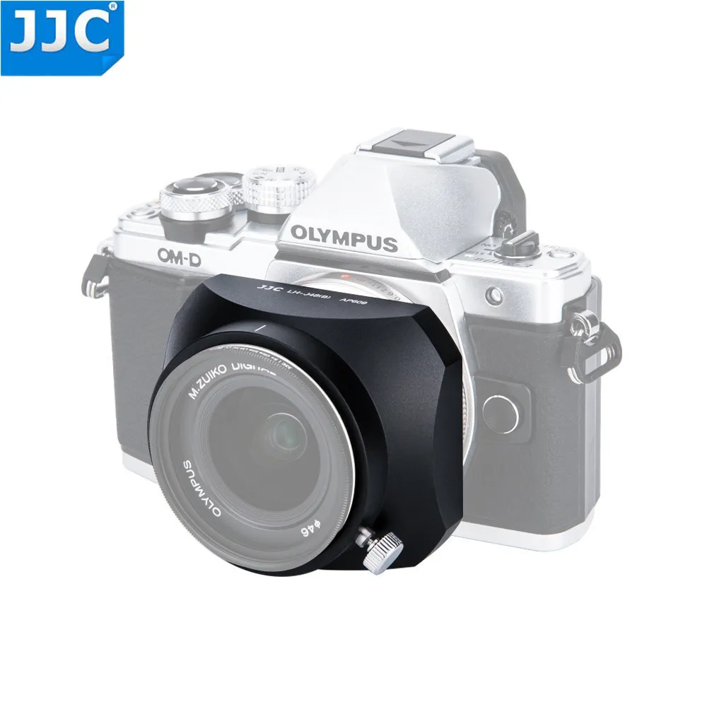JJC квадратная черная металлическая крышка объектива абажур для Olympus M.ZUIKO DIGITAL ED 12