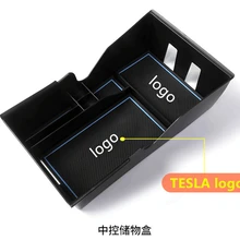 For Tesla Model 3 Accessories Car Central Armrest Storage Box Auto Container Glove Organizer Case