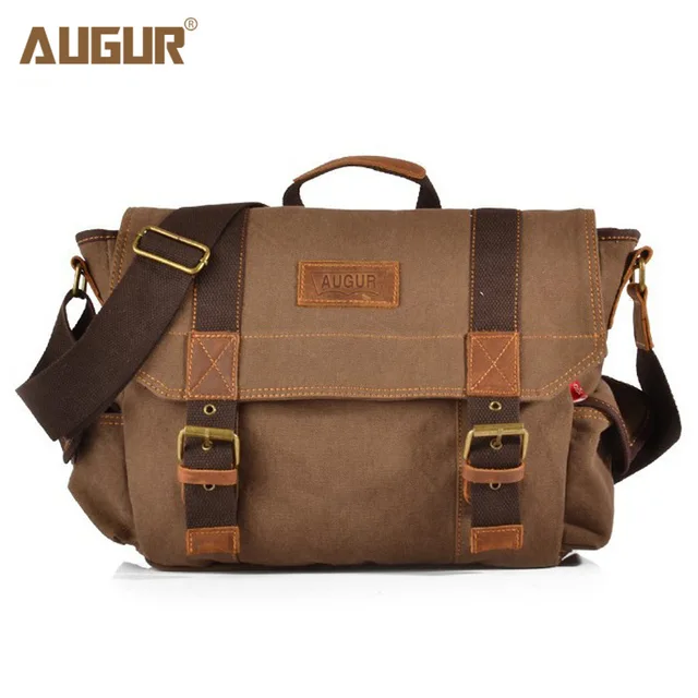 Augur Vintage Men Messenger Bags Canvas Crossbody Bag Luxury Brand Augur Vintage Men Messenger Bags Canvas Crossbody Bag Luxury Brand Man Shoulder For Designer