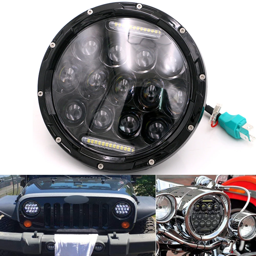 

7 inch LED Headlamp Motorcycle Headlight For Harley Fat Boy FLSTF Lo FLSTFB Touring Trike Softail