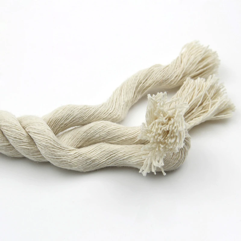 5mm-20mm Beige Cotton Cord Braided Woven Twisted Cotton Cord DIY Packing Rope Decorative Craft Thread Jewelry Bags Accessories