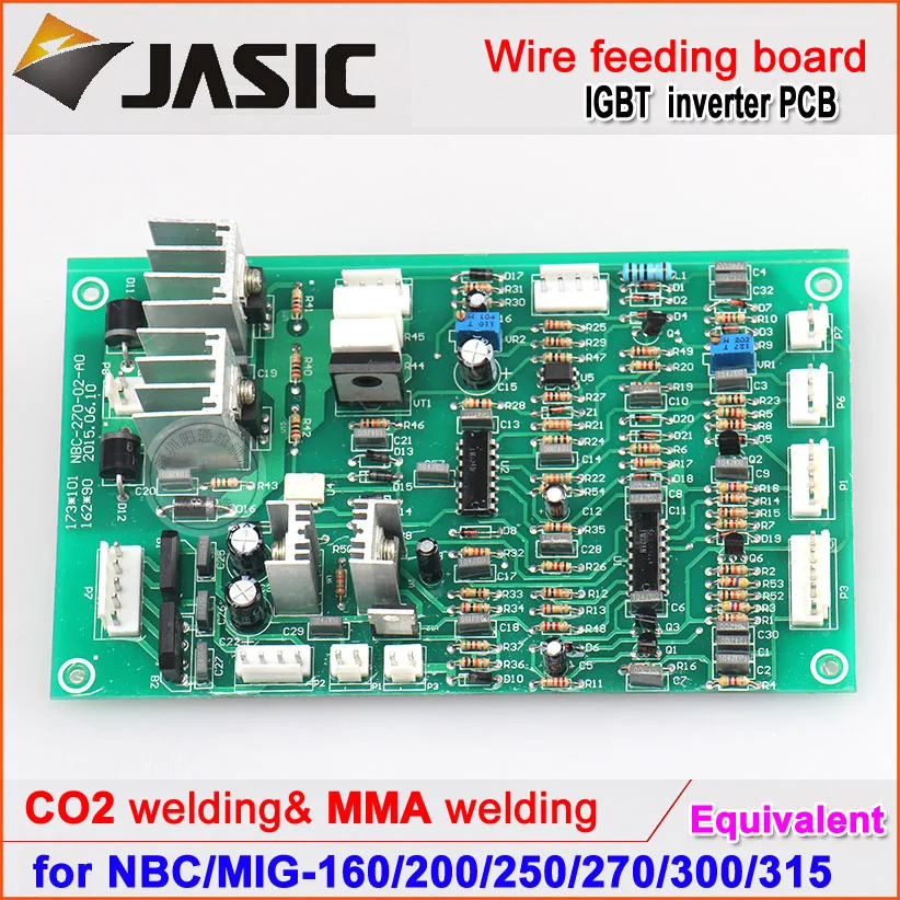 Tools New CO2 MIG 250 Buildin Wire Feeder Compact Type IGBT Welding Machine Control Plate PCB