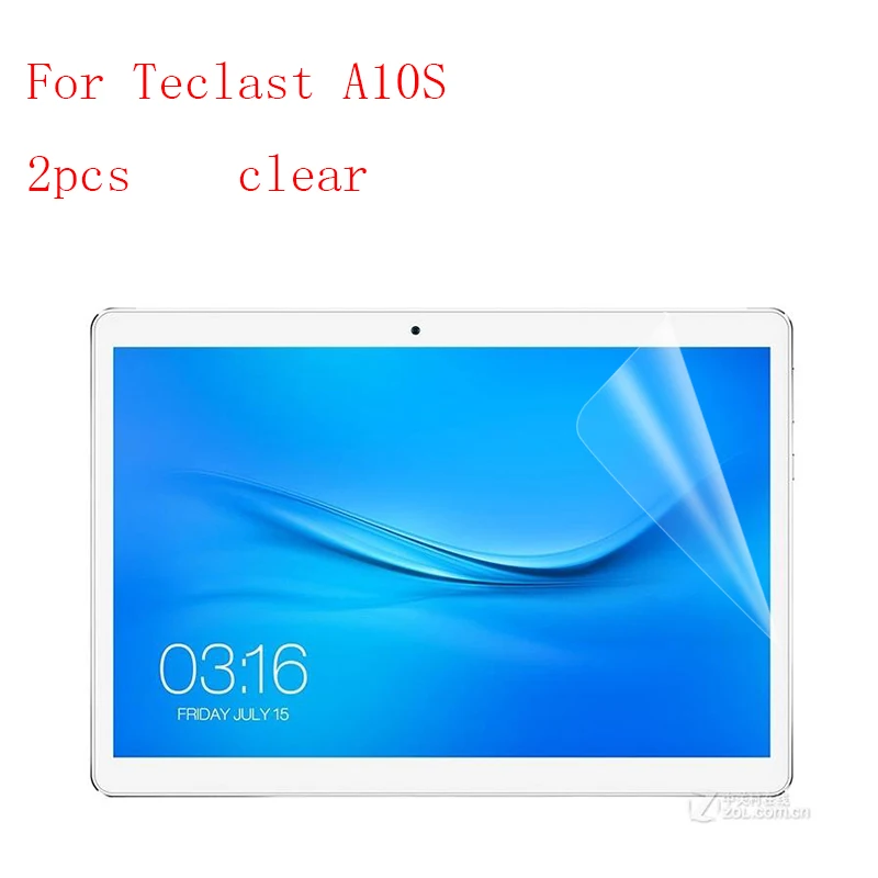 

Clear New HD Clear Anti Shatter Screen Protector Film For Teclast A10S protective 2pcs in 1 package