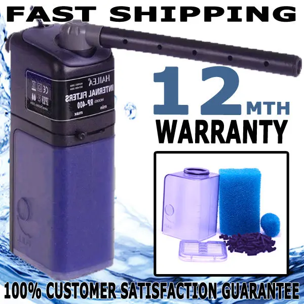 Hailea Internal Aquarium Fish Tank Filter Sponge Aqua 400lph Power Head