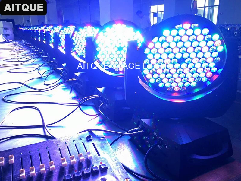 6 шт./лот диско dj месте dmx moving head 108x3 Вт led dmx-перемещение головы мыть свет перемещение Лира стирка