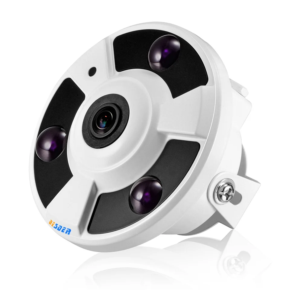 BESDER рыбий глаз широкоугольный 1080P VR IP камера 180 градусов панорамная 3D ночное