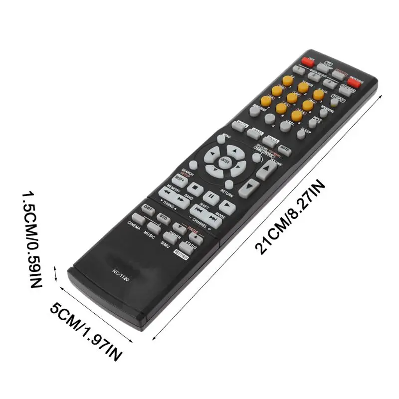 Replaced Remote Control RC-1120 RC1120 for Denon AV Receiver AVR-590 DHT590BA AVR-1610 Television Controller Replacement