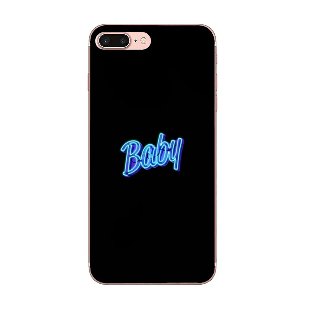 Черный фон флуоресцентный неоновый шрифт для Huawei Honor 4C 5A 5C 5X 6 6C 6A 6X 7 7X 8 9 V8 V10 Y3II Y5II