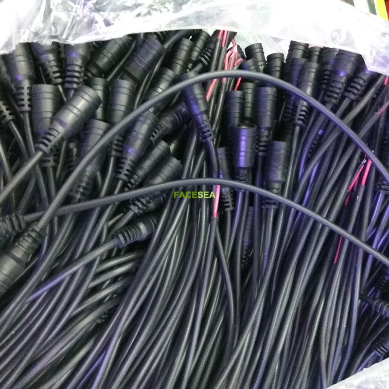 50 шт. 100 30 см проводной кабель 2 pin 5x2 1 мм 12 В постоянного тока штекер гнездовой