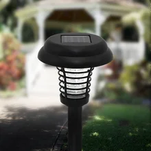 Наружный светодиодный светильник от комаров на солнечной батарее с шипами для сада двора Газон Путь УФ Москитная Ловушка Репеллент убийца свет